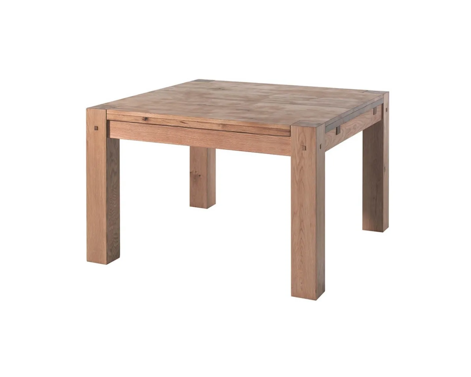 Meuble House Allonge en chêne massif pour table carrée 120x120cm "Lodge Casita" Discount