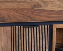 Meuble House Argentier avec éclairage intérieur et étagères verre