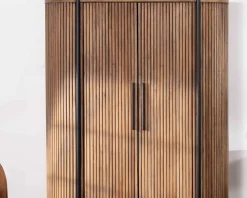 Meuble House Armoirette arrondie 120 cm en bois exotiques