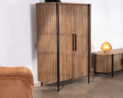 Meuble House Armoirette arrondie 120 cm en bois exotiques