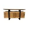 Meuble House Bahut avec tiroirs en bois massif naturel "Zen Black" Sale