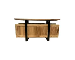 Meuble House Bahut avec tiroirs en bois massif naturel "Zen Black" Sale