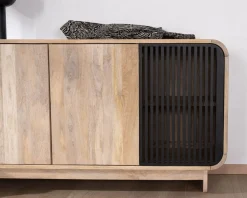 Meuble House Bahut 180 cm en manguier design épuré japandi