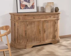 Meuble House Bahut en manguier massif avec bords arrondis 150 cm