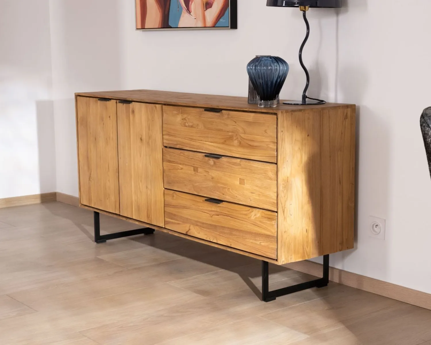 Meuble House Bahut en teck naturel recyclé "Bahia" Clearance
