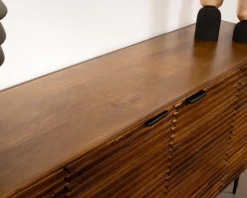 Meuble House Bahut rétro 4 portes en teck et manguier massif 183cm "Sheffield" Best