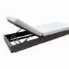 Meuble House Bain de soleil aluminium et tissu gris clair 1 place "Lisboa" Online