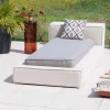 Meuble House Bain de soleil esprit futon gris clair et lin "Saint Tropez" Clearance