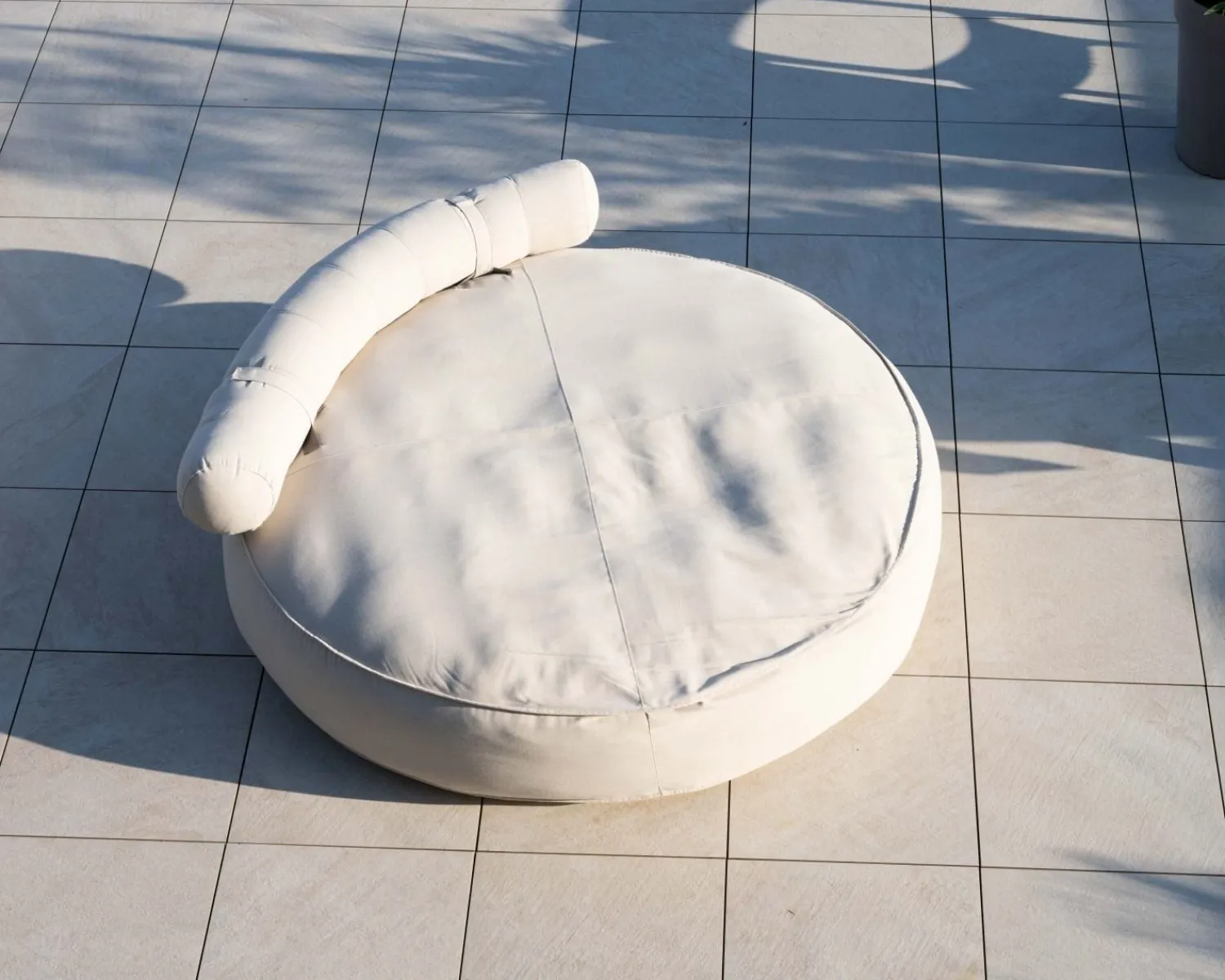 Meuble House Bain de soleil rond et moelleux beige diamètre 1m80 "Saint Tropez" Sale