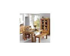 Meuble House Banc de table ou d’entrée en chêne massif huilé 153 cm "Lodge Casita" Outlet