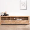 Meuble House Banc TV 200 cm épuré en palissandre "Kalanohé" niche et 4 tiroirs Sale