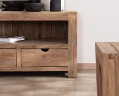 Meuble House Banc TV 200 cm épuré en palissandre 