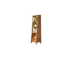 Meuble House Bibliothèque moderne en chêne massif huilé 195 cm "Lodge Casita" New