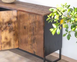 Meuble House Buffet bas 3 portes acacia massif 150cm 