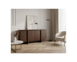 Meuble House Buffet bas 4 portes esprit japandi 