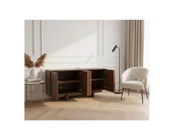 Meuble House Buffet bas 4 portes esprit japandi 