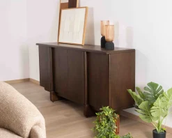 Meuble House Buffet bas 4 portes esprit japandi 