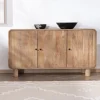 Meuble House Buffet 140 cm style pop en manguier "Plume" 3 portes Hot