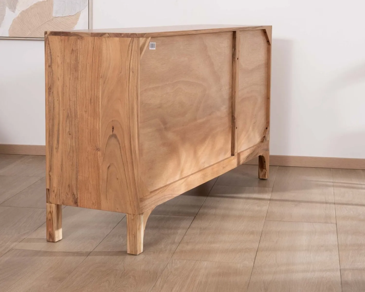 Meuble House Buffet design épuré en acacia "Melody" 3 portes 145 cm Online