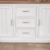 Meuble House Buffet en acacia blanc 165cm et plateau naturel "Trégastel" Online