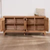 Meuble House Buffet en acacia 4 portes style scandinave "Melody" 175 cm Best