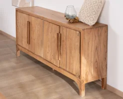 Meuble House Buffet en acacia 4 portes style scandinave