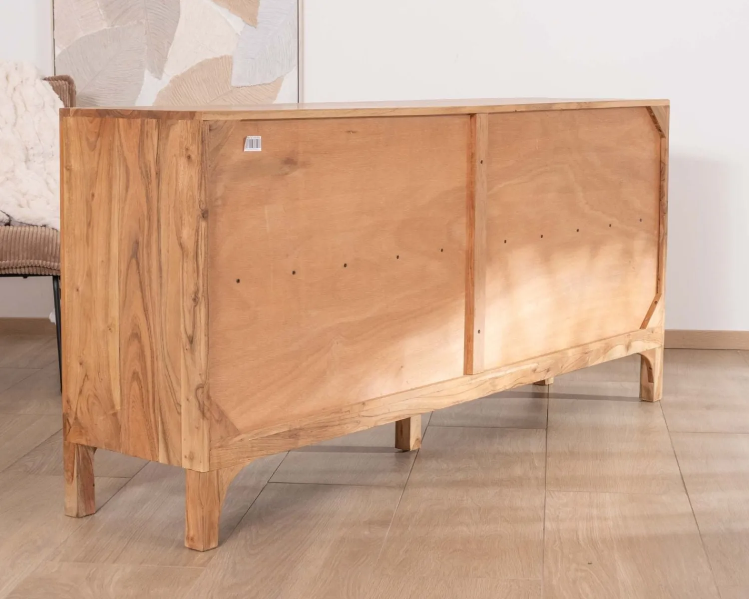Meuble House Buffet en acacia 4 portes style scandinave "Melody" 175 cm Best