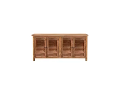 Meuble House Buffet en bois naturel style colonial "Kerala" 4 portes Sale