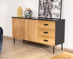 Meuble House Buffet en frêne massif style newtro 