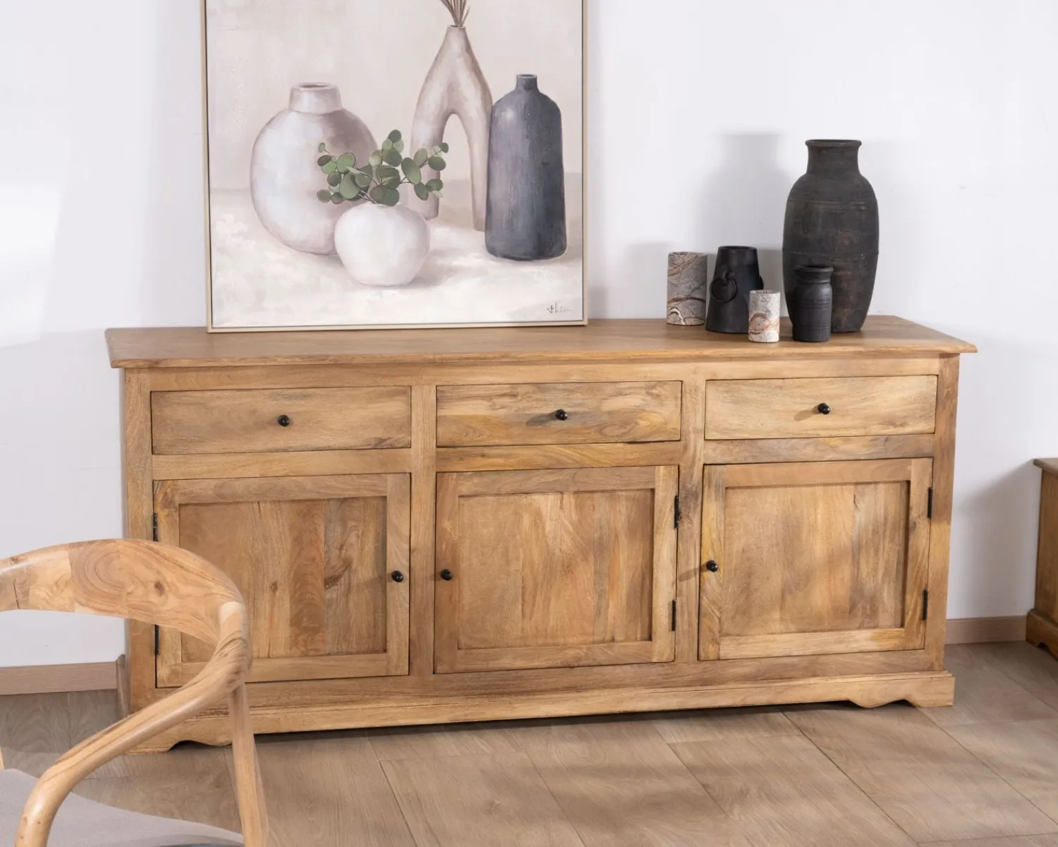 Meuble House Buffet esprit maison de campagne "Sarah" 180 cm en manguier Discount