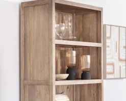 Meuble House Buffet haut en manguier massif finition sablée largeur 87cm 
