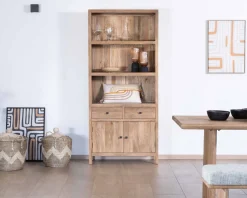 Meuble House Buffet haut en manguier massif finition sablée largeur 87cm 