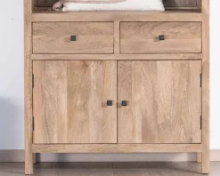 Meuble House Buffet haut en manguier massif finition sablée largeur 87cm 