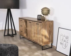 Meuble House Buffet industriel 160 cm en acacia 