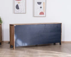 Meuble House Buffet multi-rangements avec étagères en verre 