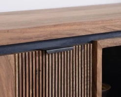 Meuble House Buffet multi-rangements avec étagères en verre 