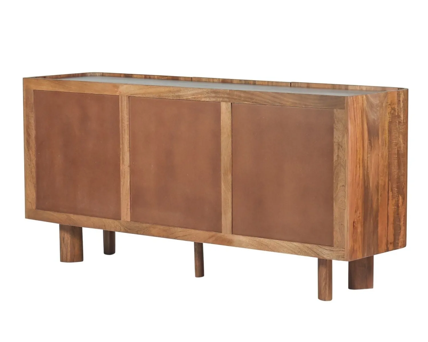 Meuble House Buffet 3 portes 170 cm en manguier massif "Malaké" design organique contemporain Best