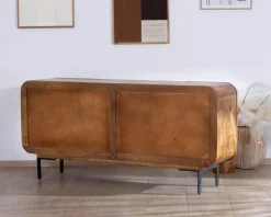 Meuble House Buffet 4 portes style newtro en manguier 