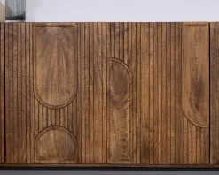 Meuble House Buffet 4 portes style newtro en manguier 