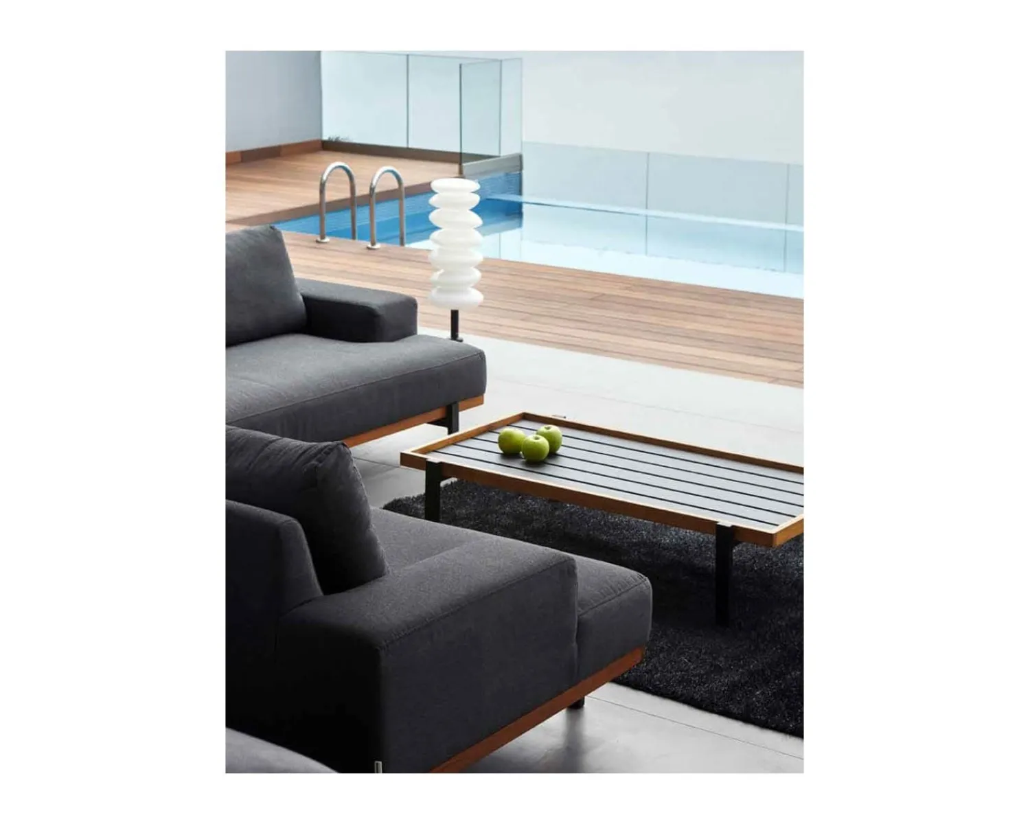 Meuble House Canapé d'angle extérieur haut de gamme tissu Sunbrella "Maluku Island" Clearance