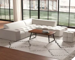 Meuble House Canapé en angle avec méridienne design lounge & chill