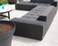 Meuble House Canapé extérieur moderne retour droit gris foncé