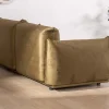 Meuble House Canapé 3 places en tissu doux vert kaki "Moon" Outlet