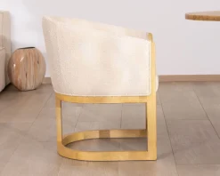 Meuble House Chaise de repas enveloppante style rétro chic 