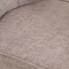Meuble House Chaise de repas esprit scandinave "Miloé" tissu chenillé gris et pieds bois 360° New