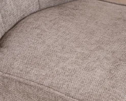 Meuble House Chaise de repas esprit scandinave "Miloé" tissu chenillé gris et pieds bois 360° New