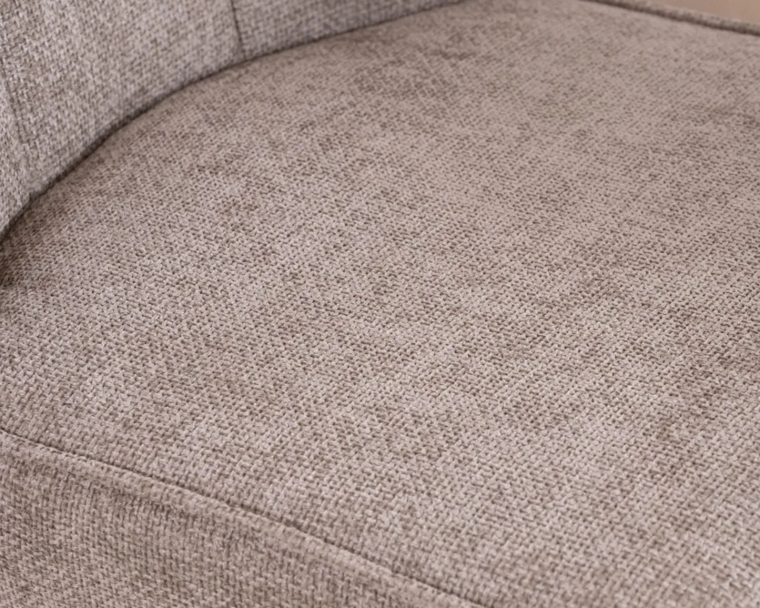 Meuble House Chaise de repas esprit scandinave "Miloé" tissu chenillé gris et pieds bois 360° New