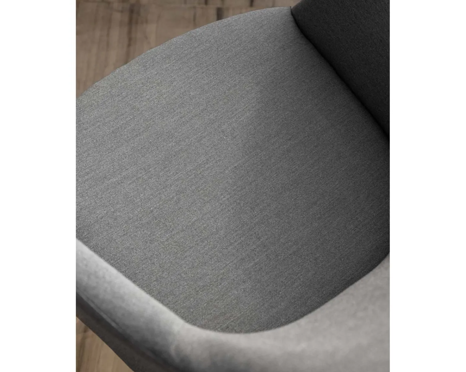 Meuble House Chaise d'extérieur moderne et enveloppante en tissu Sunbrella gris foncé "Sokha Beach" New
