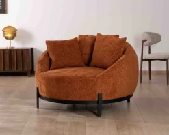 Meuble House Chauffeuse XL 120 cm ultra confort avec coussins coordonnés