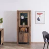 Meuble House Colonne vitrée en palissandre "Enoa" avec rétroéclairage Discount